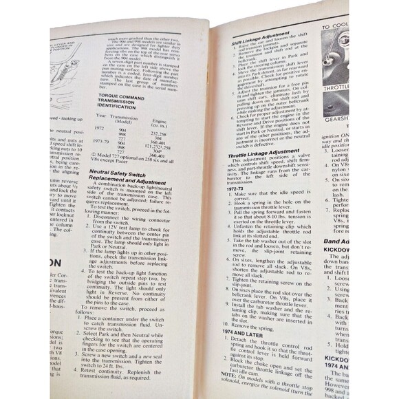 1979 Chilton's Auto Repair Manual covers 1972-1979 American AMC Chrysler Ford GM - Picture 12 of 12